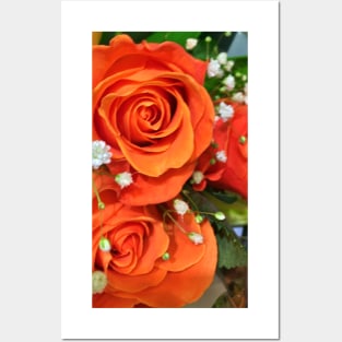 Orange Roses - Autumn Bouquet - Flowers Posters and Art